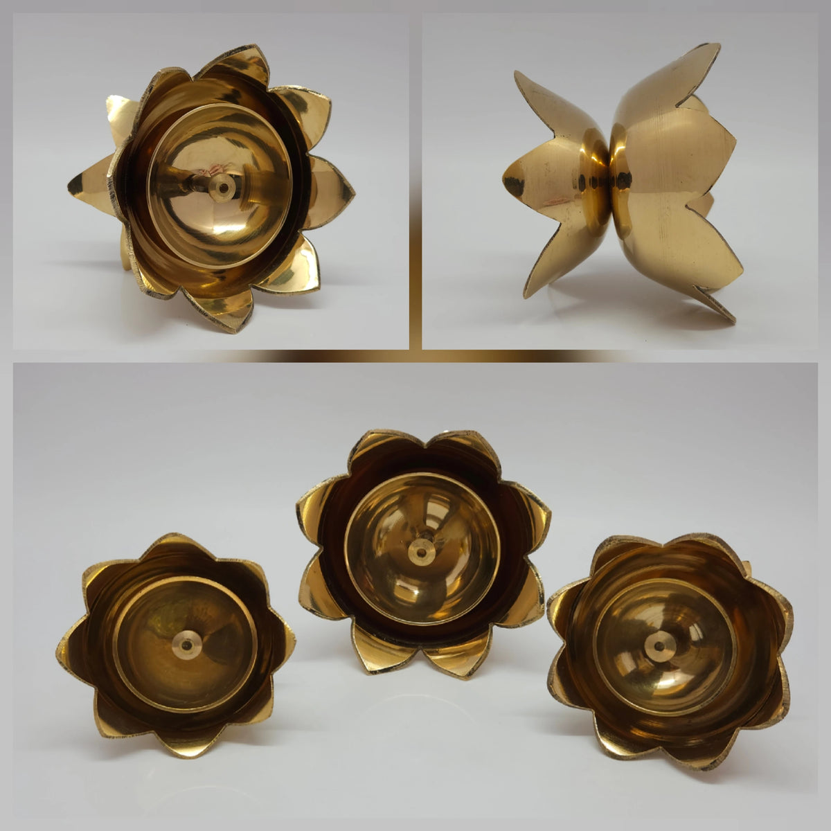 Kamal Nanda Deepam Puja Lamp - Spiritual Decor for Home 4.4|Brass spiritual decor