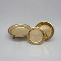 Brass Pooja Tray 3 Legs - Round Pin Tray 3" to 7" | 5 Sizes