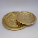 Flower design pooja plate