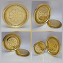 Flower design pooja plate