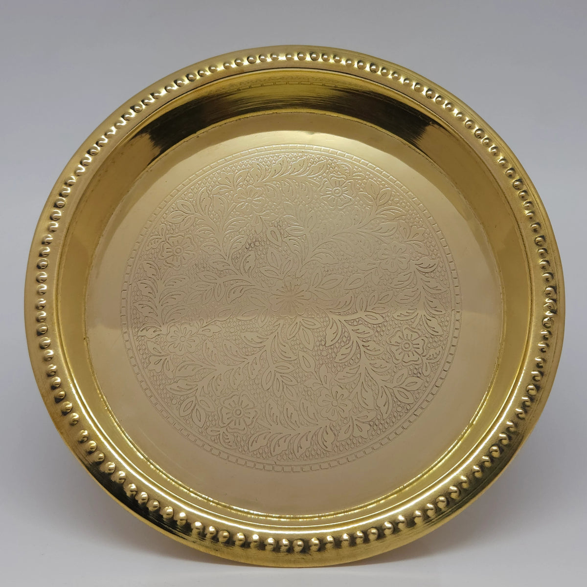 Brass Flower plate for pooja rituals
