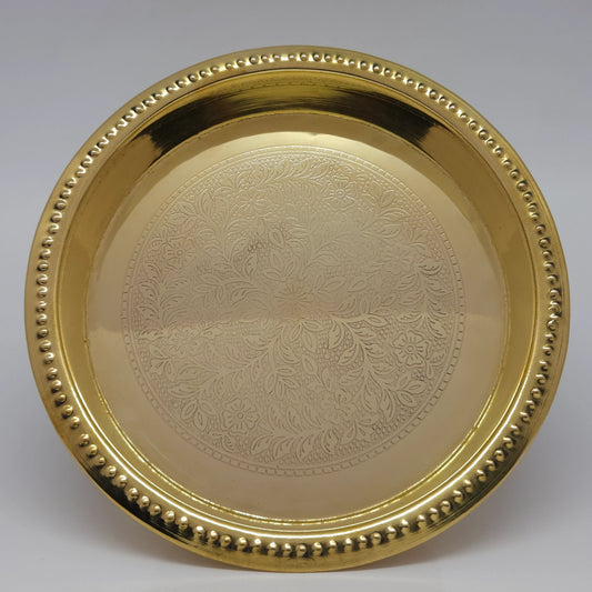 Brass Flower plate for pooja rituals