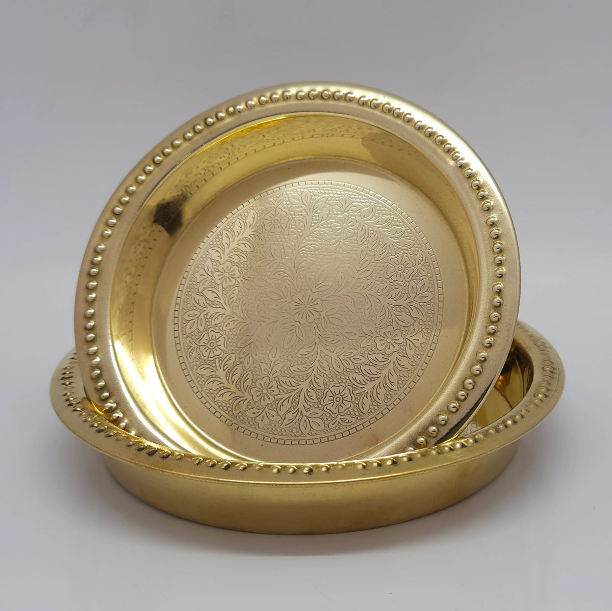Brass Flower plate for pooja rituals