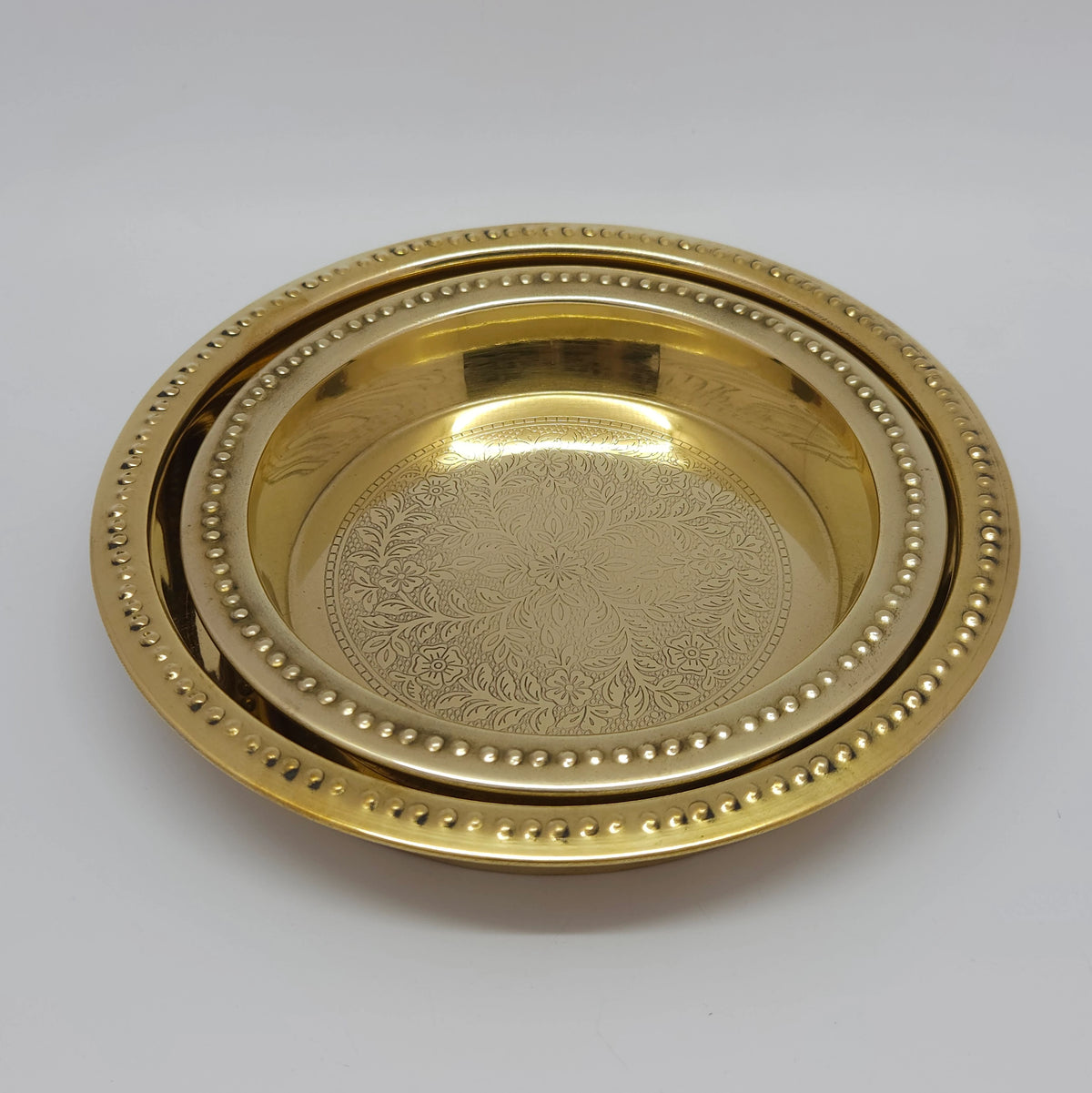 Brass Flower plate for pooja rituals
