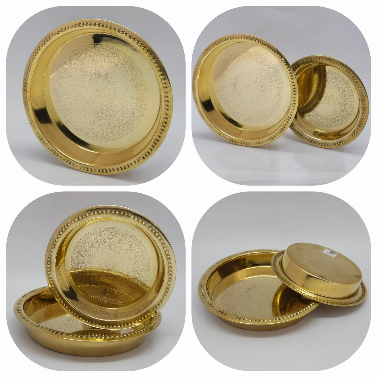 Brass Flower plate for pooja rituals