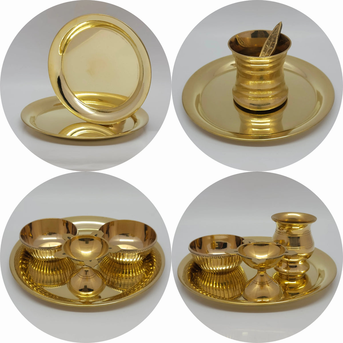 Plain plate brass