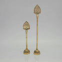 Brass Vel Ayutham  -  Murugan Thiruvadi Symbol for Pooja & Temple Decor