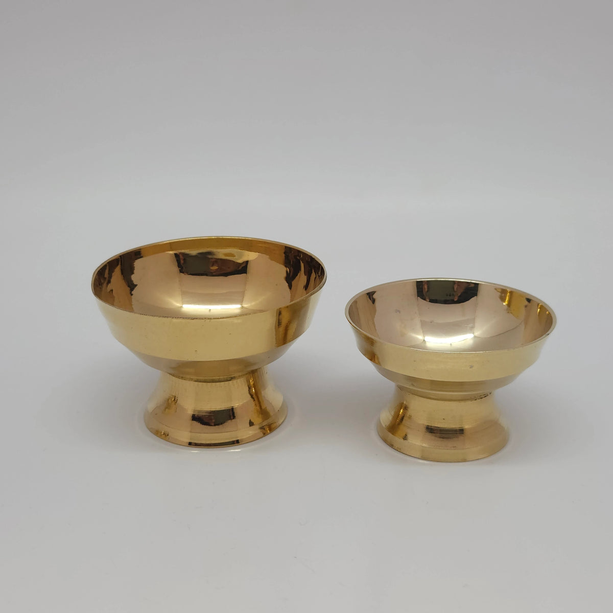 Traditional Brass Multi Purpose Pedestal Bowl / Mini Haldi Kumkum Katori Collection