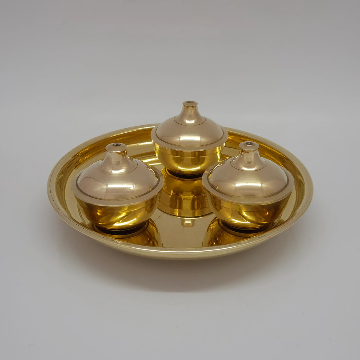 3 CUP POOJA PLATE