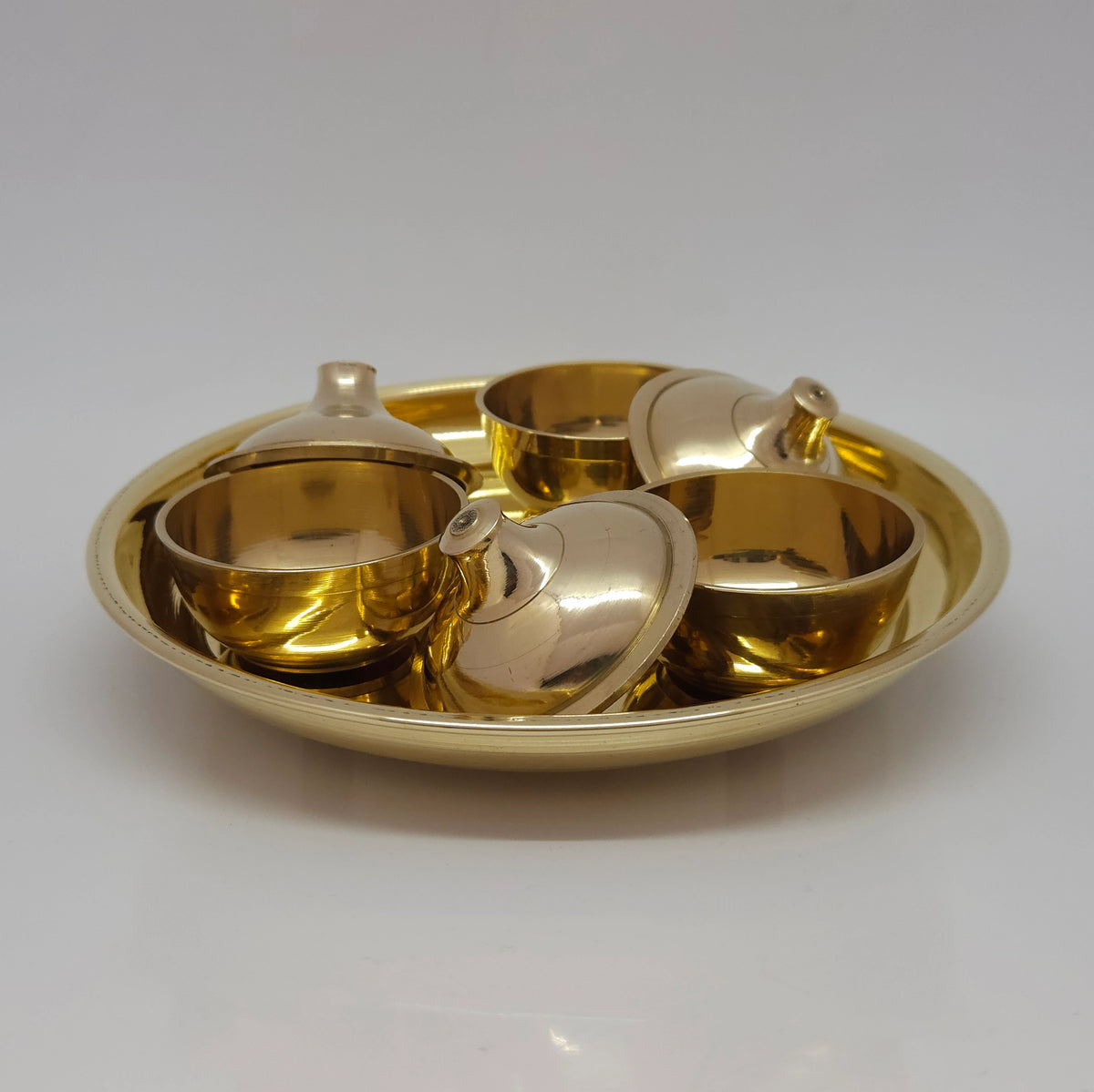 3 CUP POOJA PLATE