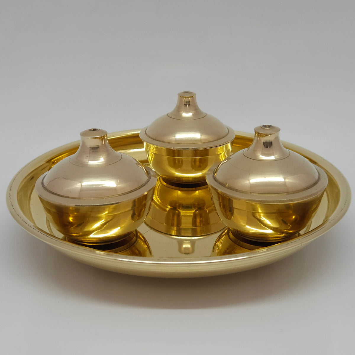 3 CUP POOJA PLATE