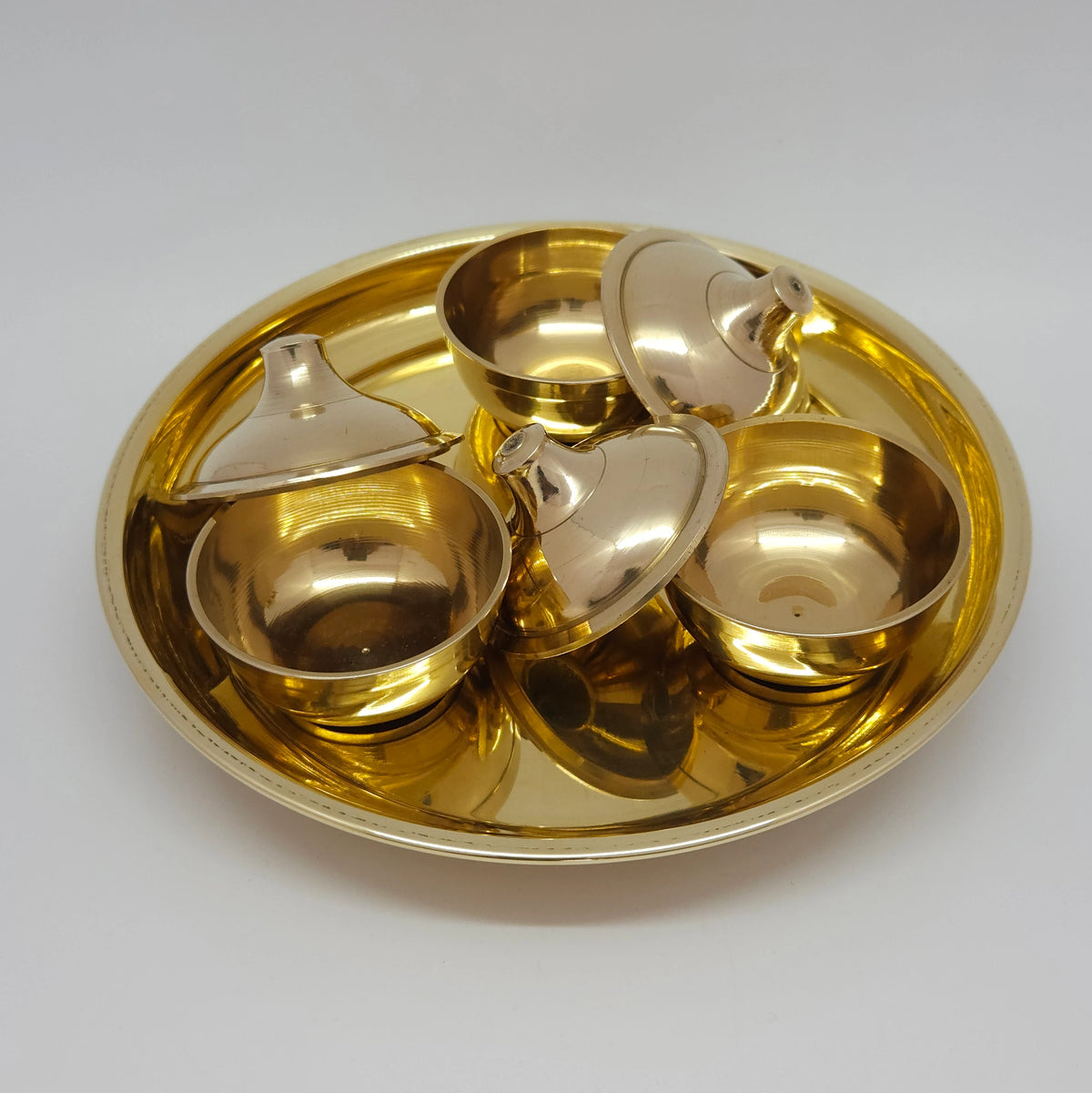 3 CUP POOJA PLATE