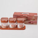 Glass Oil Bottle 3 Pcs 144