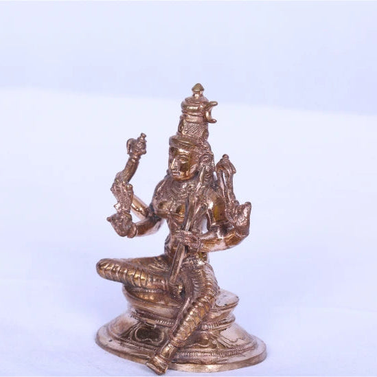 Rajarajeshwari Panchaloha Idol – 3.2 Inch | Seated on Beedam