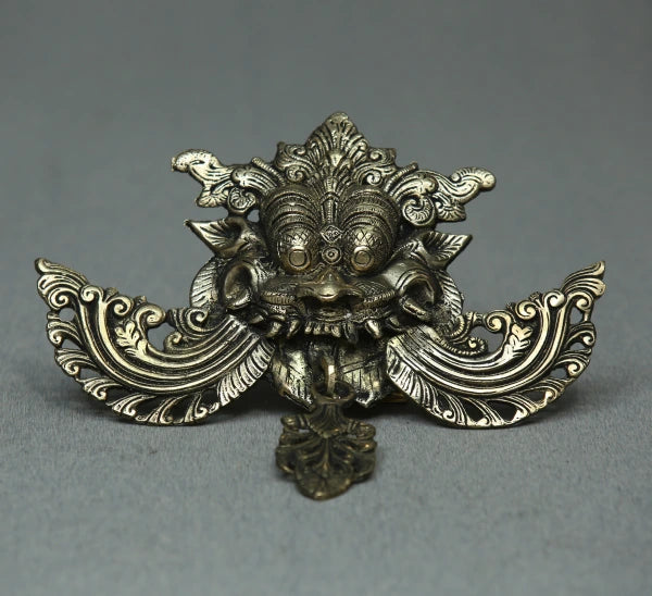 Yali Wall Hanging – Brass Antique Finish | Symbol of Protection & Strength
