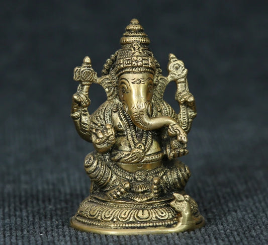 Ganesh Oval 1.05kg Antique