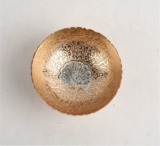 Copper Silver Bowl 3.5