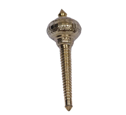 BRASS GADHAI 1.75 Feet |DIVINE BRASS MACE