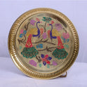 Brass Pooja Tray Peacock 10 360gm