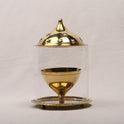 Glass Anaya Vilakku (Akhand Jyoti) – Eternal Flame Oil Lamp for Pooja and Spiritual Decor