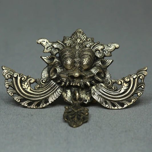 Yali Wall Hanging – Brass Antique Finish | Symbol of Protection & Strength