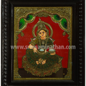 Annapoorani Tanjore Painting | Goddess of Nourishment | Classical Tanjore Art | 15 x 12 Inch | Sri Swaminathan & Co