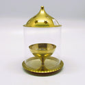 Akhand Jyothi Brass Diya with Glass – Anaya Vilakku for Hindu Pooja & Festivals
