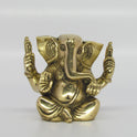 Siddhivinayaka Ganesha Idol in Antique Brass Finish – Traditional Pooja Decor from Sri Swaminathan & Co.