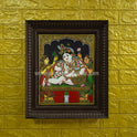 Gokula Krishna Tanjore Painting | Classical Tanjore Art | Framed on Wall | 15 x 12 Inch | Sri Swaminathan & Co