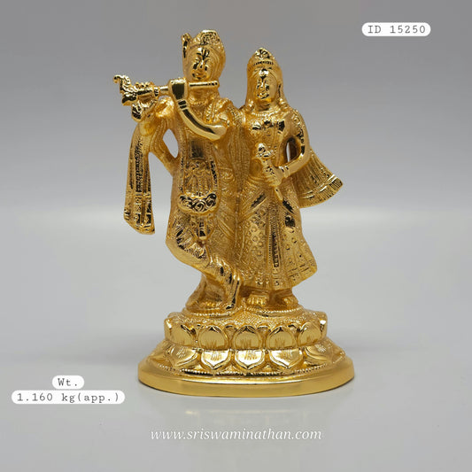 7" Golden finish Krishnan Radhai