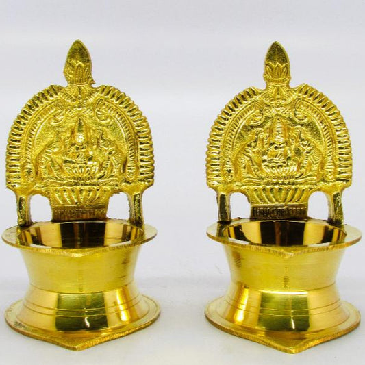 BRASS LAKSHMI VILAKKU No. 5