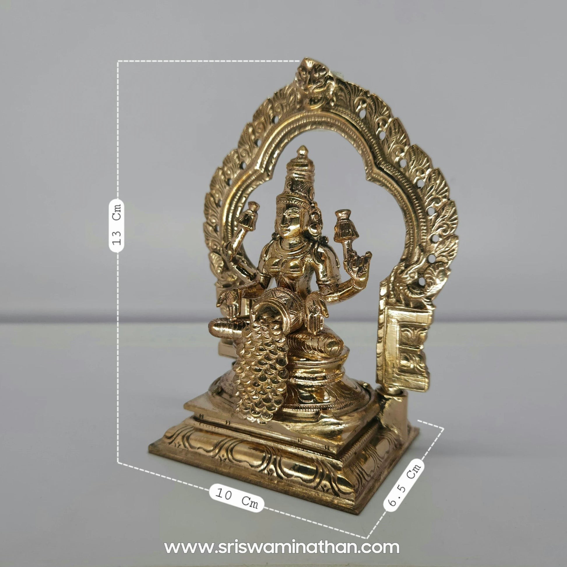 Kubera Lakshmi Front View - Best Wealth Goddess Statue for Business Prosperity Online