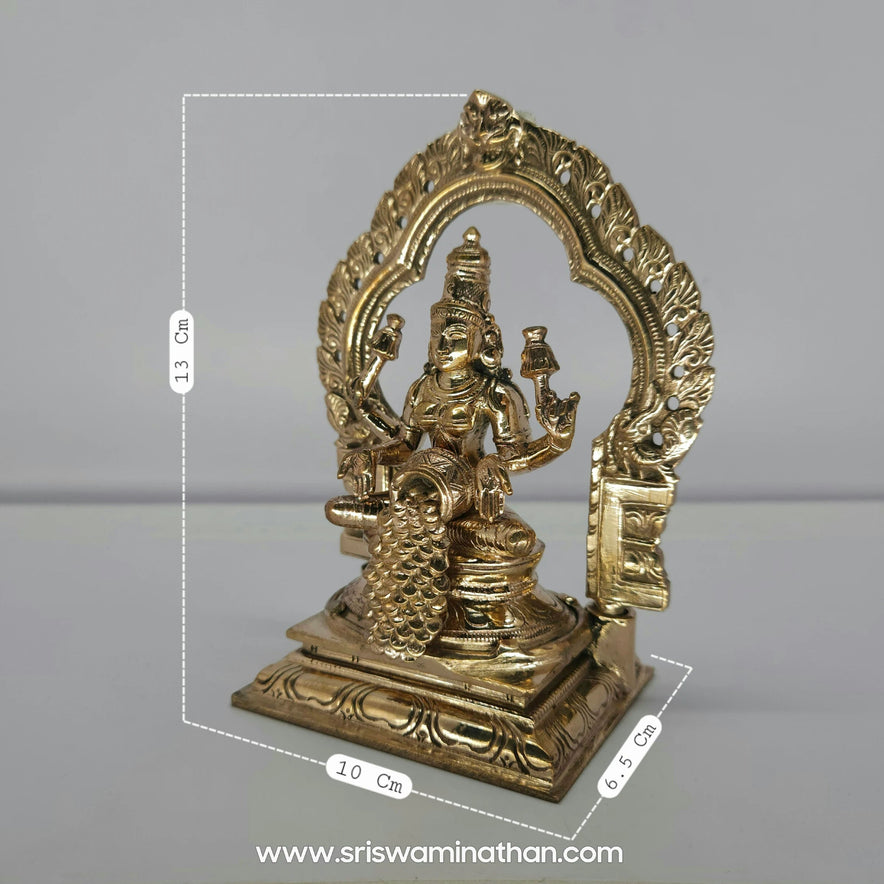 Kubera Lakshmi Front View - Best Wealth Goddess Statue for Business Prosperity Online