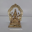 Kubera Lakshmi Panchaloha Front View - Best Wealth Goddess Statue for Business Prosperity - Buy Online
