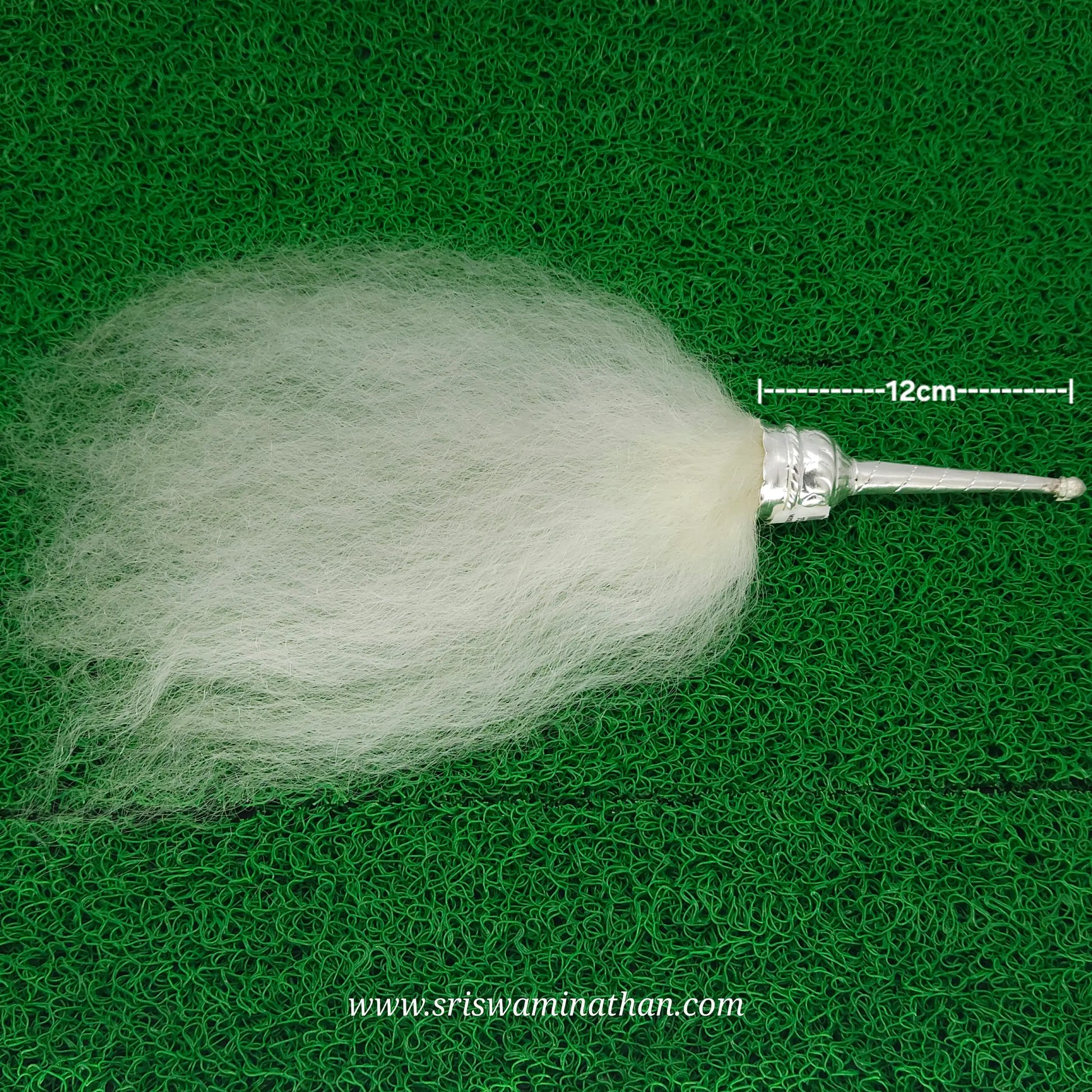 Vensamaram 20g nylon made look alike yak hair density – small pooja fan for home rituals