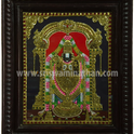 Tirupathi Venkatachalapathy Tanjore Painting | Classical Tanjore Art | Framed on Wall | 15 x 12 Inch | Sri Swaminathan & Co