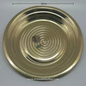Polished 13-inch brass Thambalam plate for traditional Indian pooja and wedding use