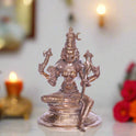 Goddess Rajarajeshwari Panchaloha idol 3.2 inches handcrafted copper zinc iron statue