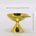 BRASS PAN AGAL DEEPAM No.4 |SPIRITUAL OIL LAMP FOR POOJA