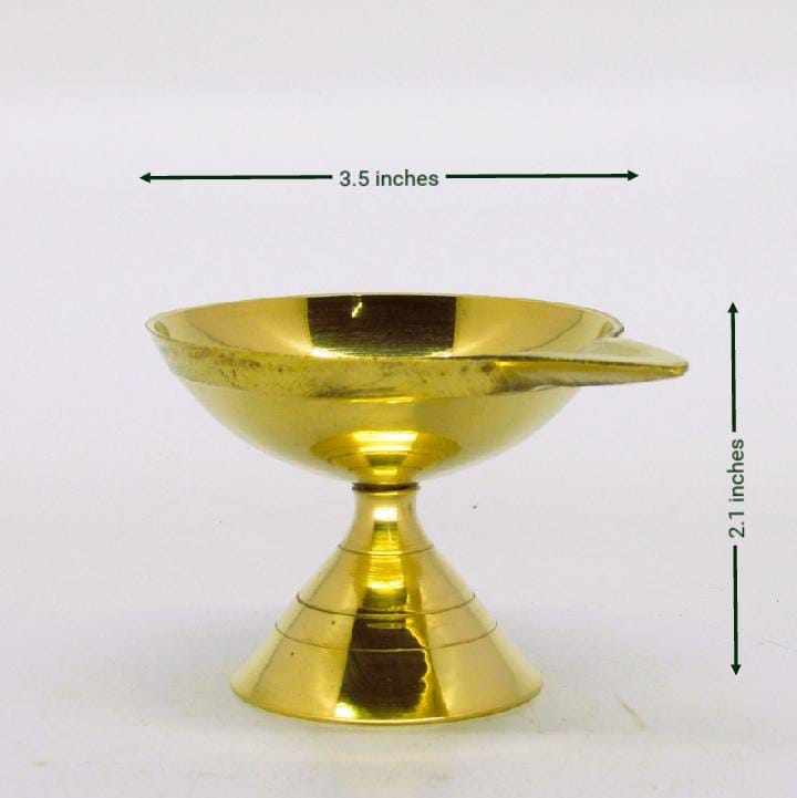 BRASS PAN AGAL DEEPAM No.4 |SPIRITUAL OIL LAMP FOR POOJA