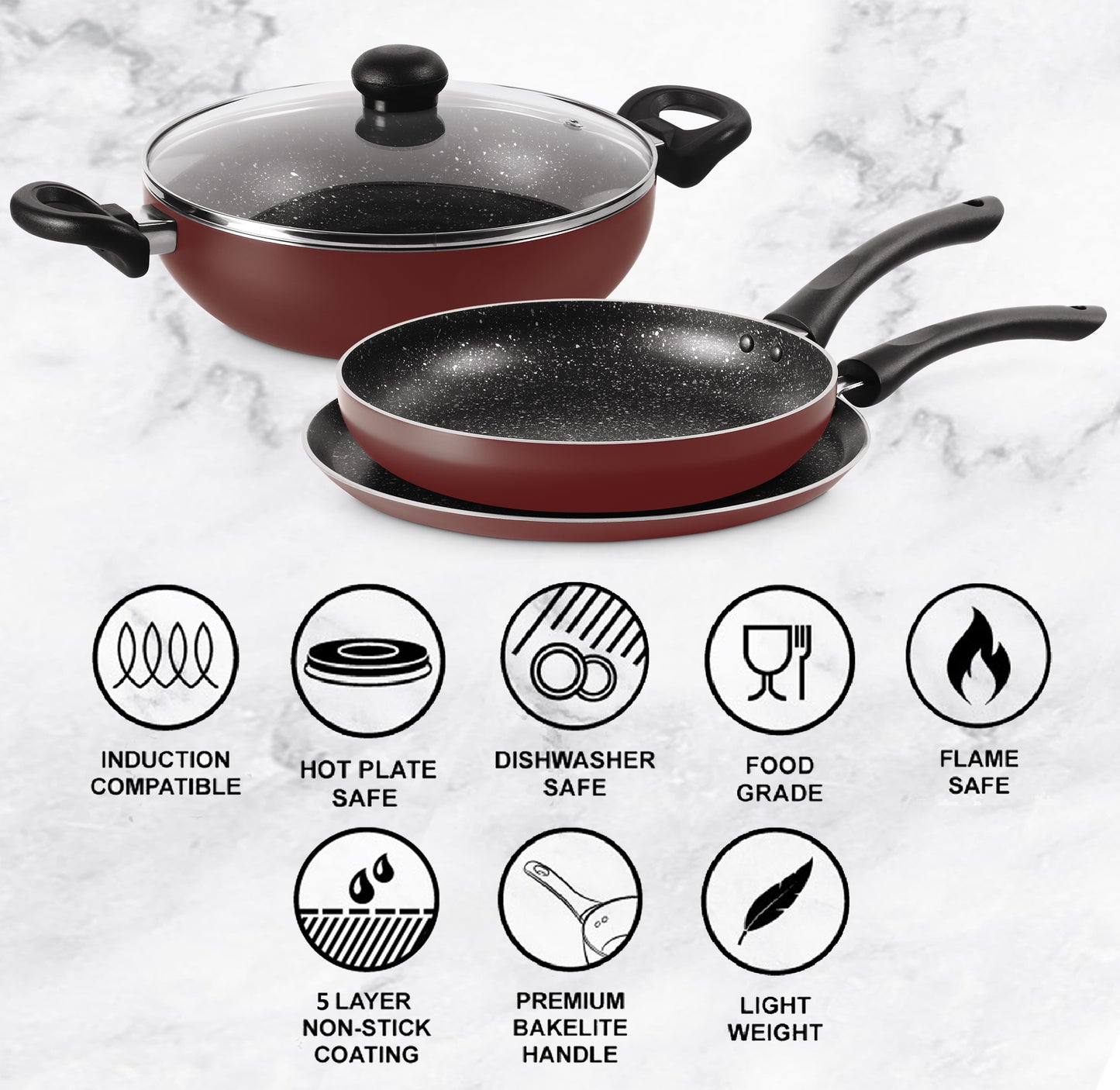 MILTON MY KITCHEN GRANITO 3 PCS SET