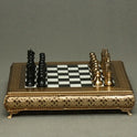 Chess Board With Coins Brass