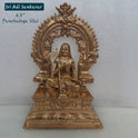 6 Inch Adi Shankaracharya Panchaloha Statue with Prabhavali Full Front View Panchaloha Silai — Sri Swaminathan & Co