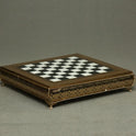 Chess Board With Coins Brass