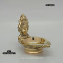 Full view of Divine Mother Amman Muga Vilakku - Complete goddess worship lamp
