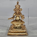 Annapoorani Goddess Close-up - Ornaments & Crown Details - Authentic Panchaloha Craftsmanship