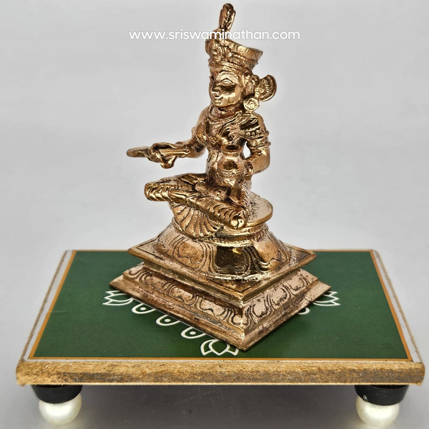 Annapoorani Side View - Goddess of Food & Nourishment - Traditional South Indian Iconography