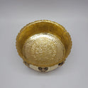 Ashtalakshmi Abhishek Patra Brass Interior Lotus Mandala Engraving Top Angle Scalloped Rim Maha Abhishekam Basin Sri Swaminathan