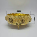 Ashtalakshmi Brass Urli Large Size 32cm Diameter 6cm Height Elephant Head Legs Ashtalakshmi Hathi Pair Peetal Urli