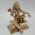Ayyanar Kaval Deivam Brass Idol Veerasana Scepter Right Hand Tamil Nadu